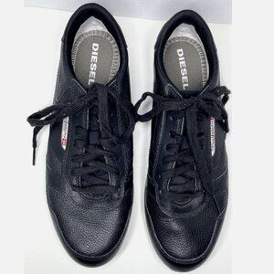 Diesel Women Sneakers, 8.5, black leather